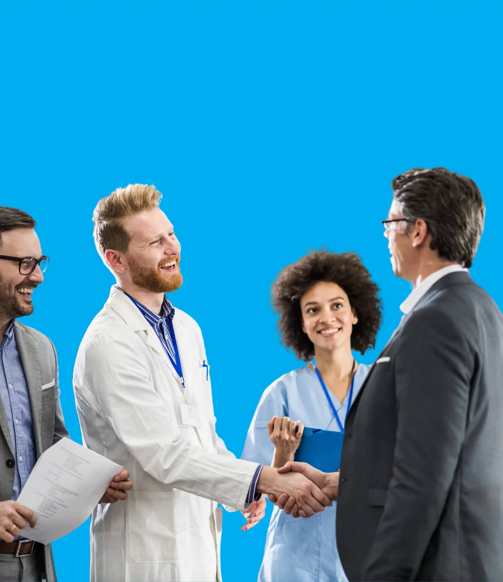 Avenue billing consultant signing a deal with doctor